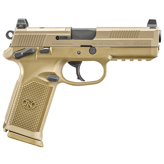 FN FNX-45 TACTICAL 4.5" 45ACP FDE NS 2-10RD