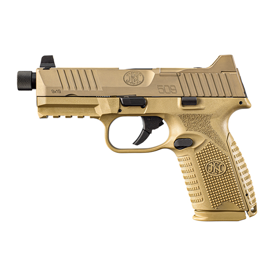 FN 509 MIDSIZE TACTICAL 9MM 4.5" FDE 10RD