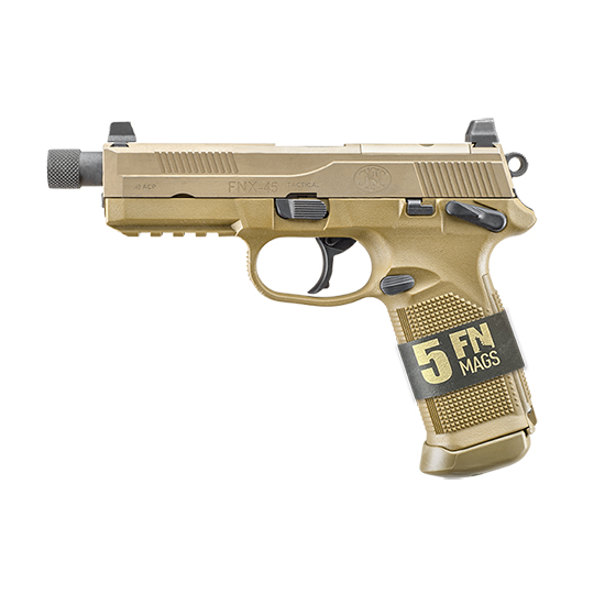 FN FNX-45T BUNDLE 45ACP FDE 15RD MAGS