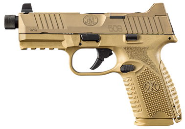 FN 509M TACTICAL OR 9MM 4.5" TB FDE 4 24RD 1 15R