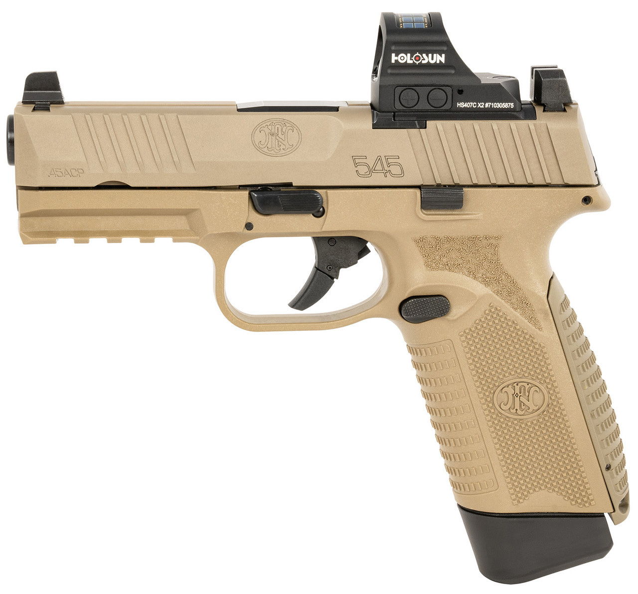 FN 545 MRD NMS FDE FLAT NDS HOLOSUN 407C 15RD