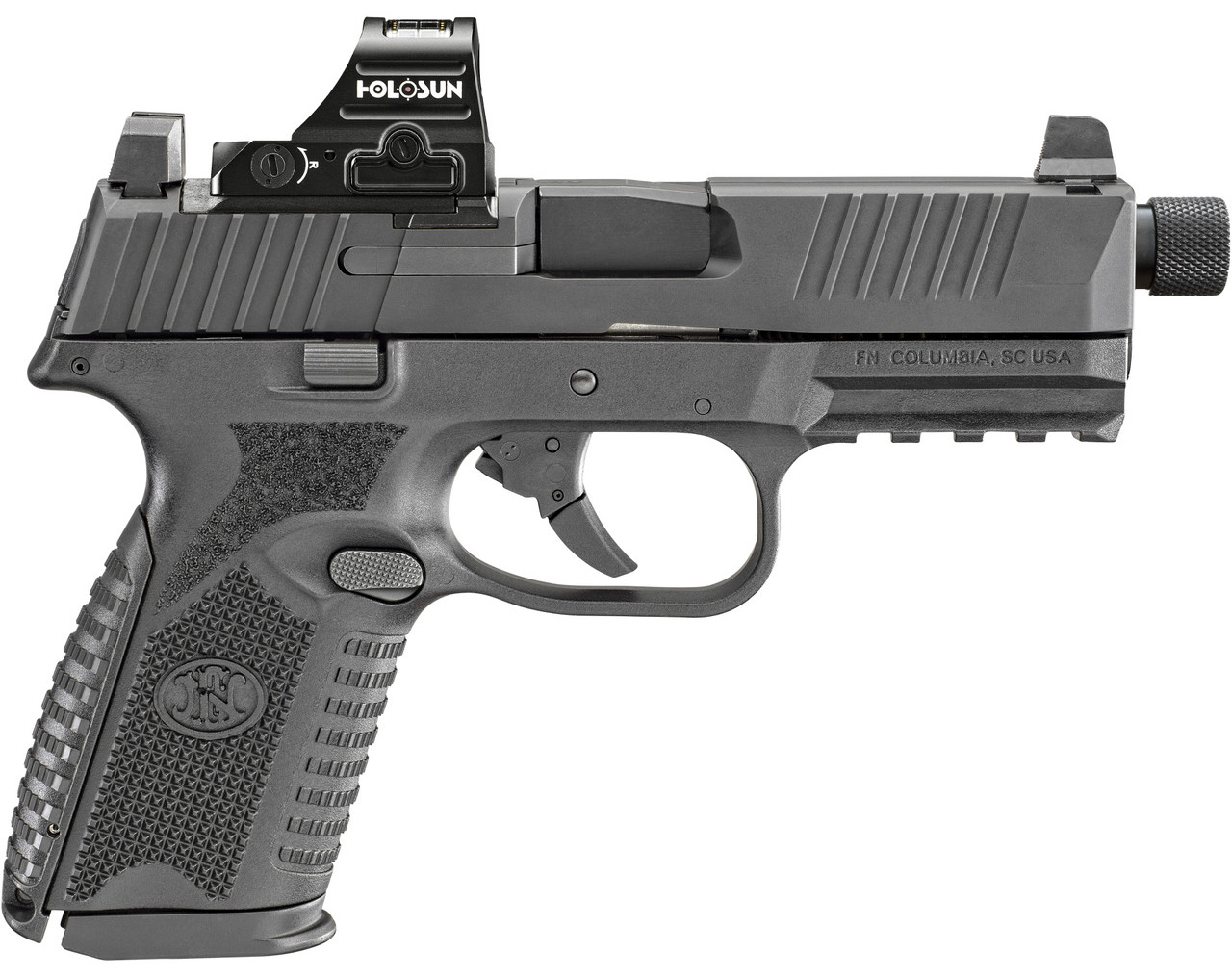 FN 509M TACTICAL 9MM BLK 4.5" HOLOSUN 407C 15/24R