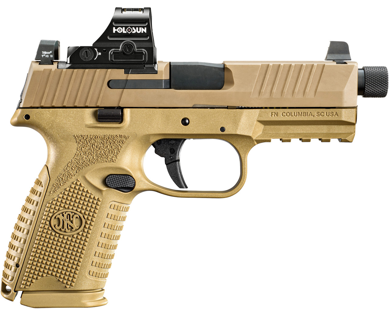 FN 509M TACTICAL 9MM FDE 4.5" HOLOSUN 407C 15/24R