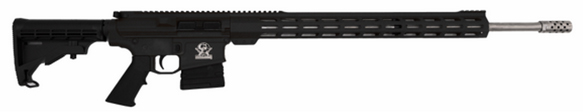 GLFA AR-10 243WIN 24" BLK/SS 5RD