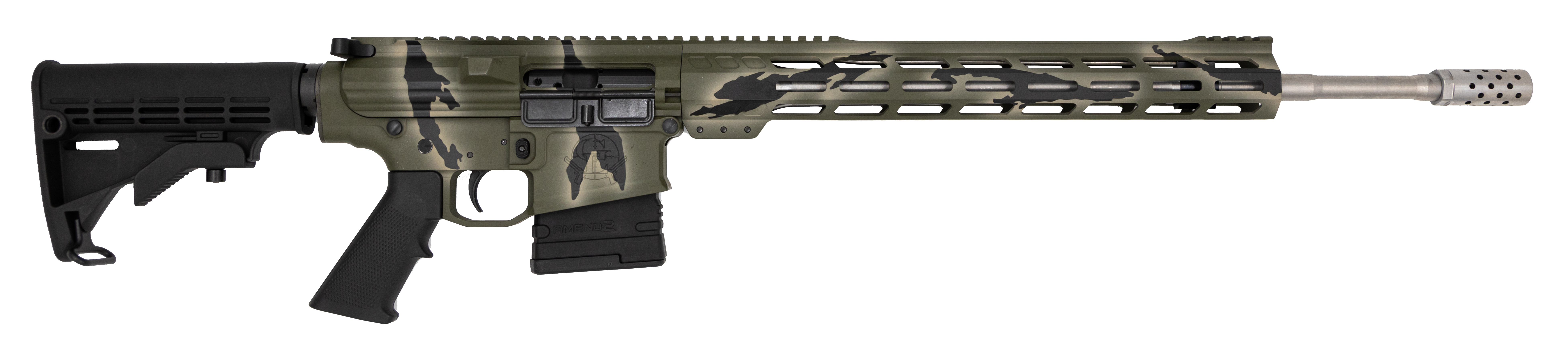 GLFA AR-10 6.5CREED 20" PURSUIT GRN CAMO/SS 10RD