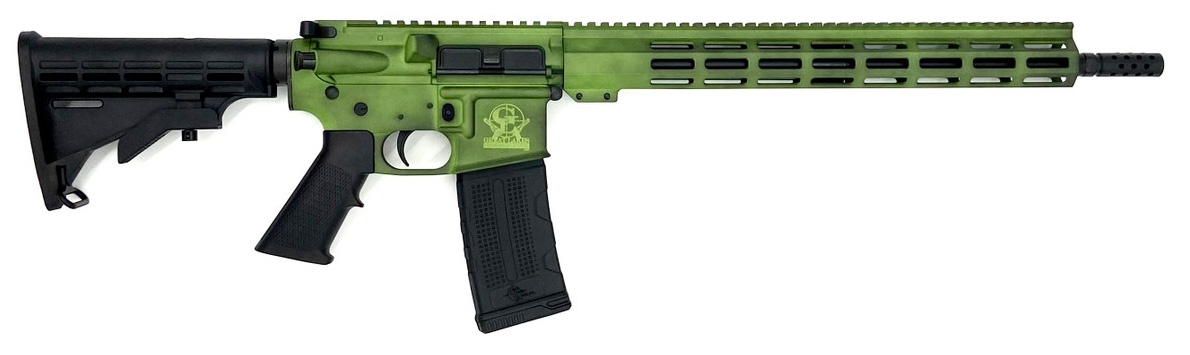 GLFA AR-15 223WYL 16" BATTLEWORN LIME 30RD