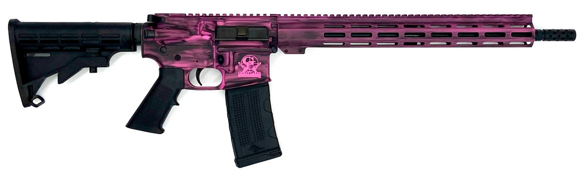 GLFA AR-15 223WYL 16" BATTLEWORN PINK 30RD