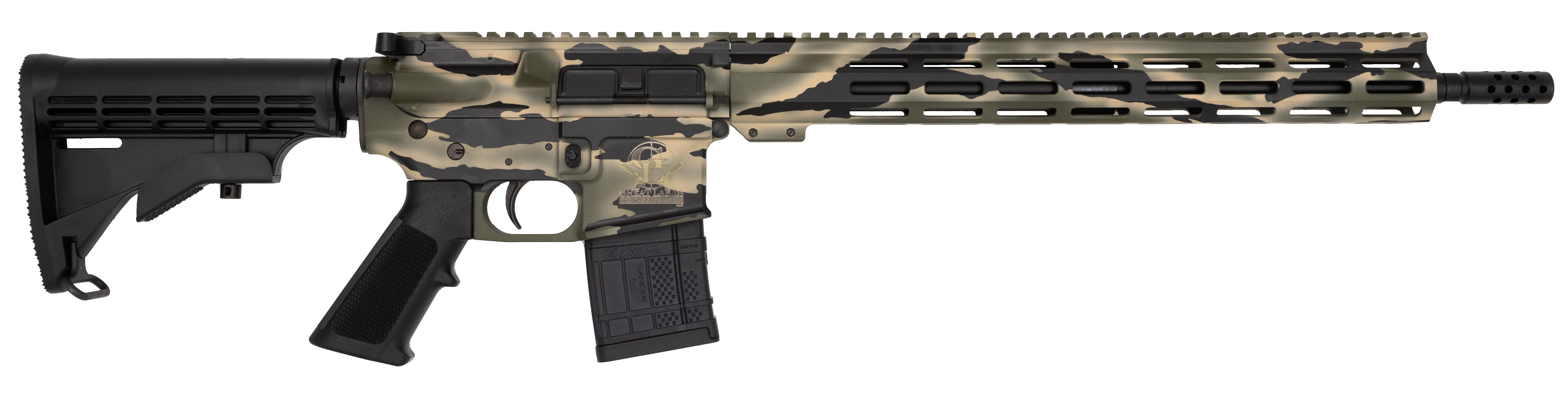 GLFA AR-15 223WYL 16" PURSUIT GRN CAMO 30RD