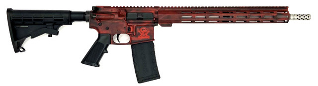 GLFA AR-15 223WYL 16" SS BATTLEWORN RED 30RD