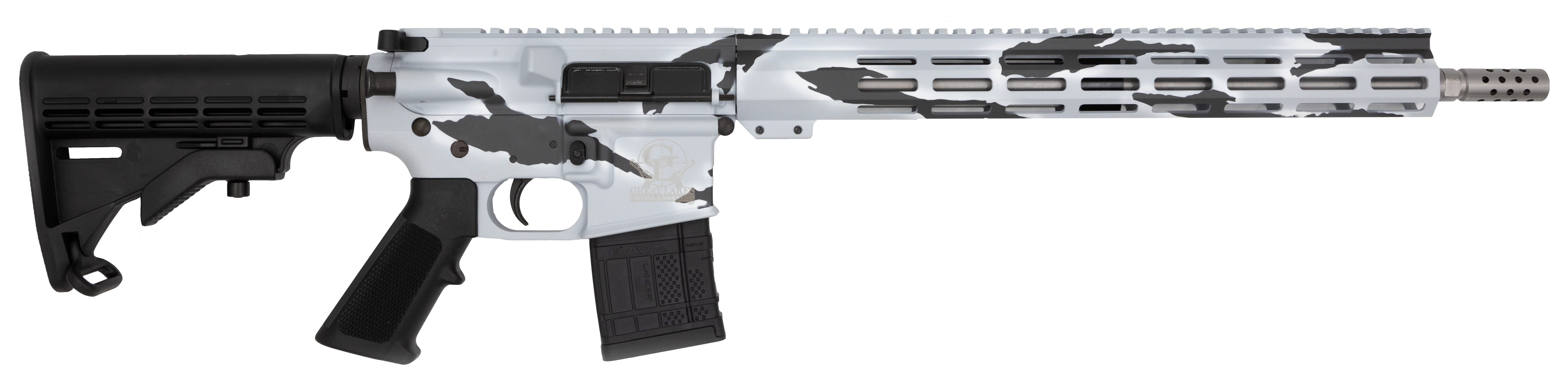 GLFA AR-15 223WYL 16" SS PURSUIT SNOW CAMO 30RD