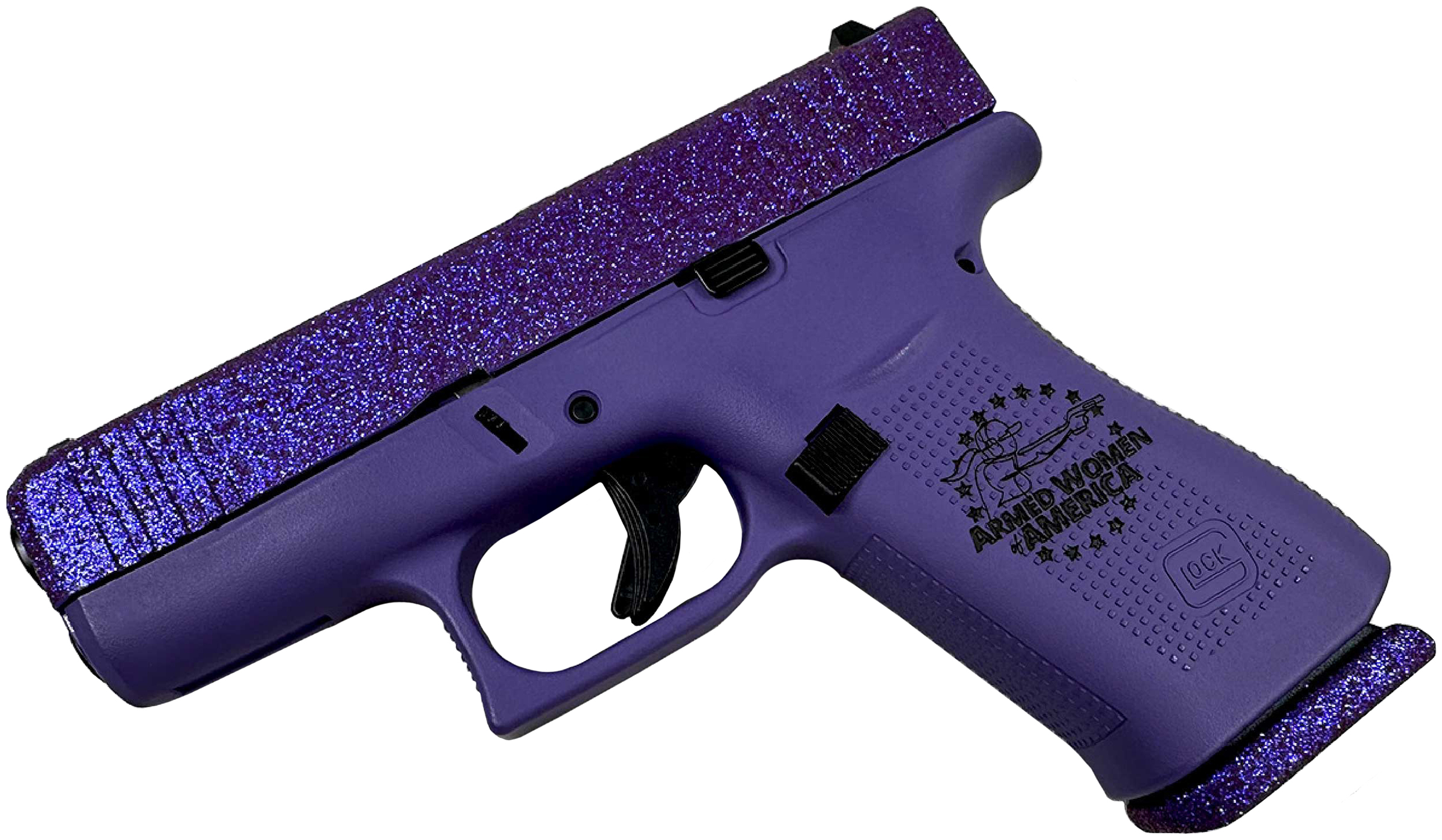 GLOCK 43X 9MM GLITTER GUNZ AWA