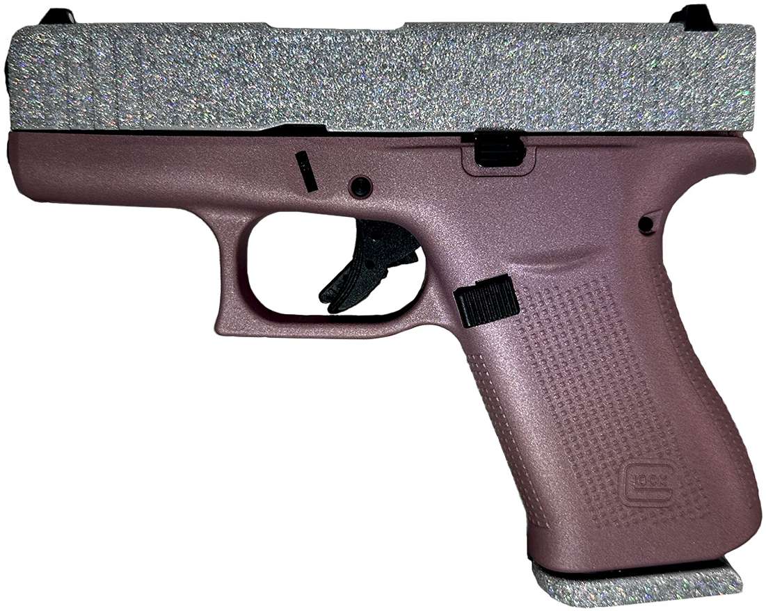 GLOCK 43X 9MM GLITTER GUNZ BLUSH DIAMOND