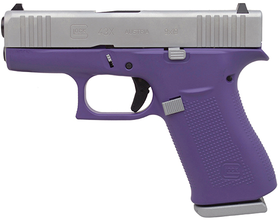 GLOCK 43X 9MM BRIGHT PURPLE