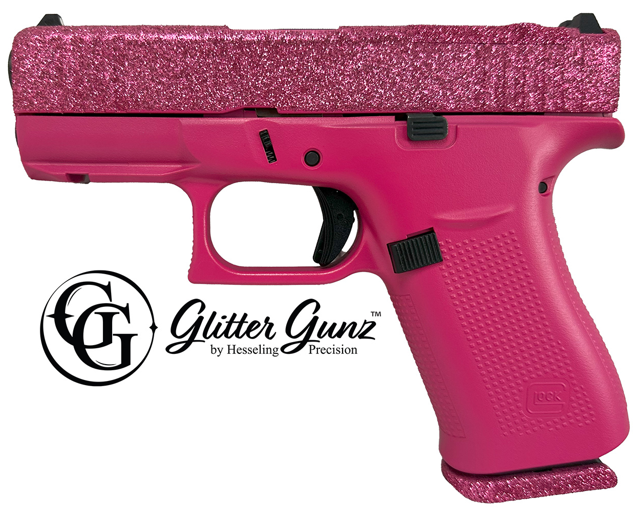 GLOCK 43X MOS 9MM CRUSH GLITTER GUNZ