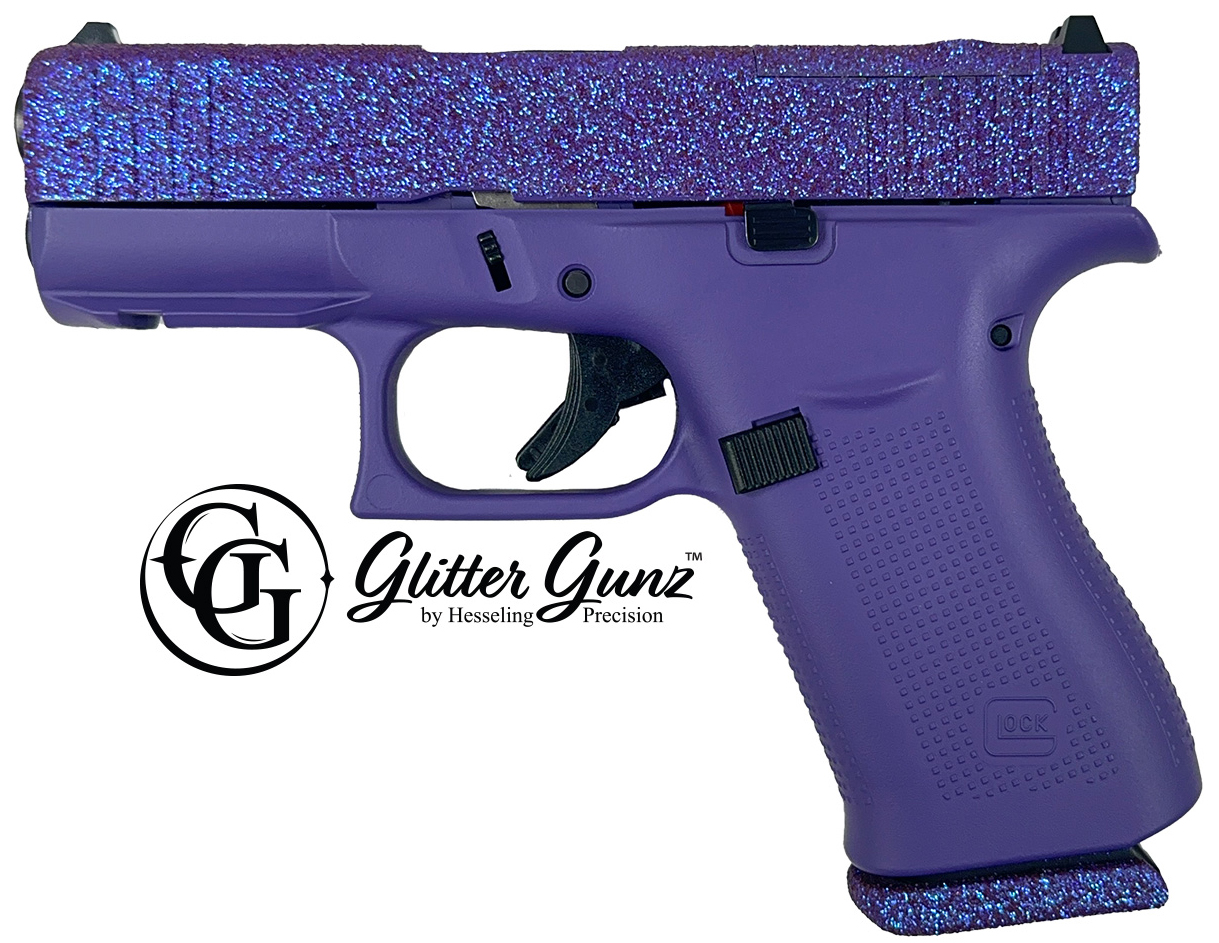 GLOCK 43X MOS 9MM GLITTER GUNZ VODOO