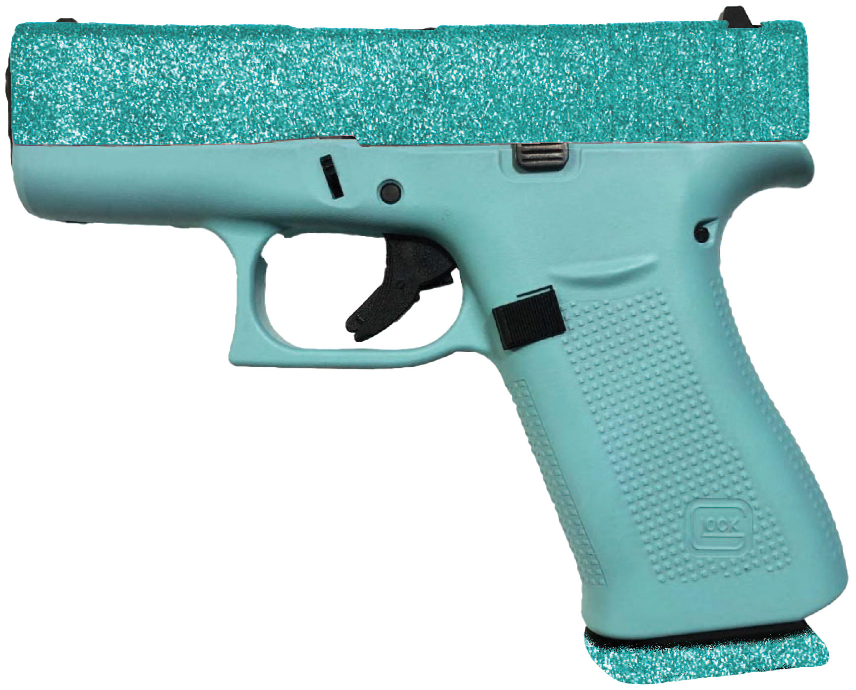 GLOCK 43X 9MM GLITTER GUNZ MALIBLUE