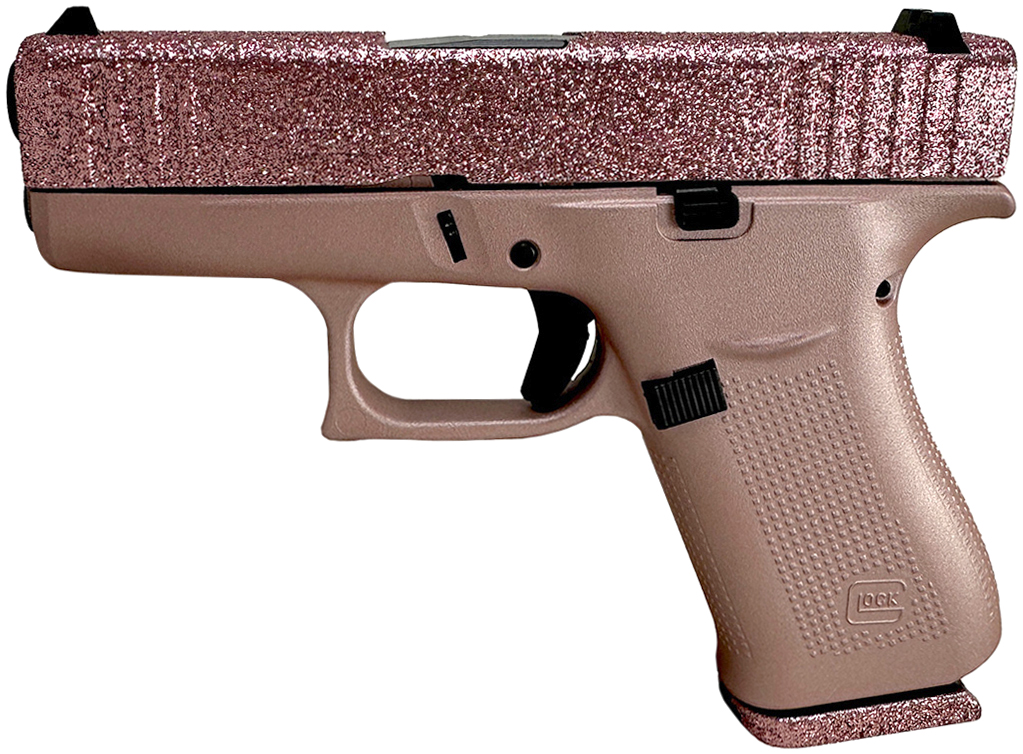 GLOCK 43X 9MM GLITTER GUNZ ROSE GOLD