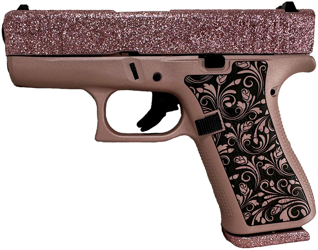 GLOCK 43X 9MM GLITTER GUNZ VINTAGE ROSE GOLD | Pistols | Bill Hicks ...