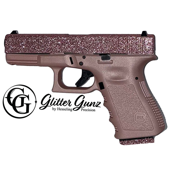 GLOCK 19 9MM 4.49" ROSE GOLD GLITTER GUNZ