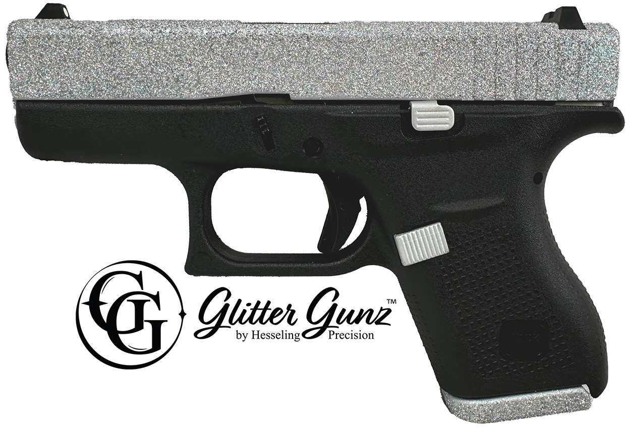 GLOCK 42 380ACP 3.25" GLITTER GUN DIAMOND