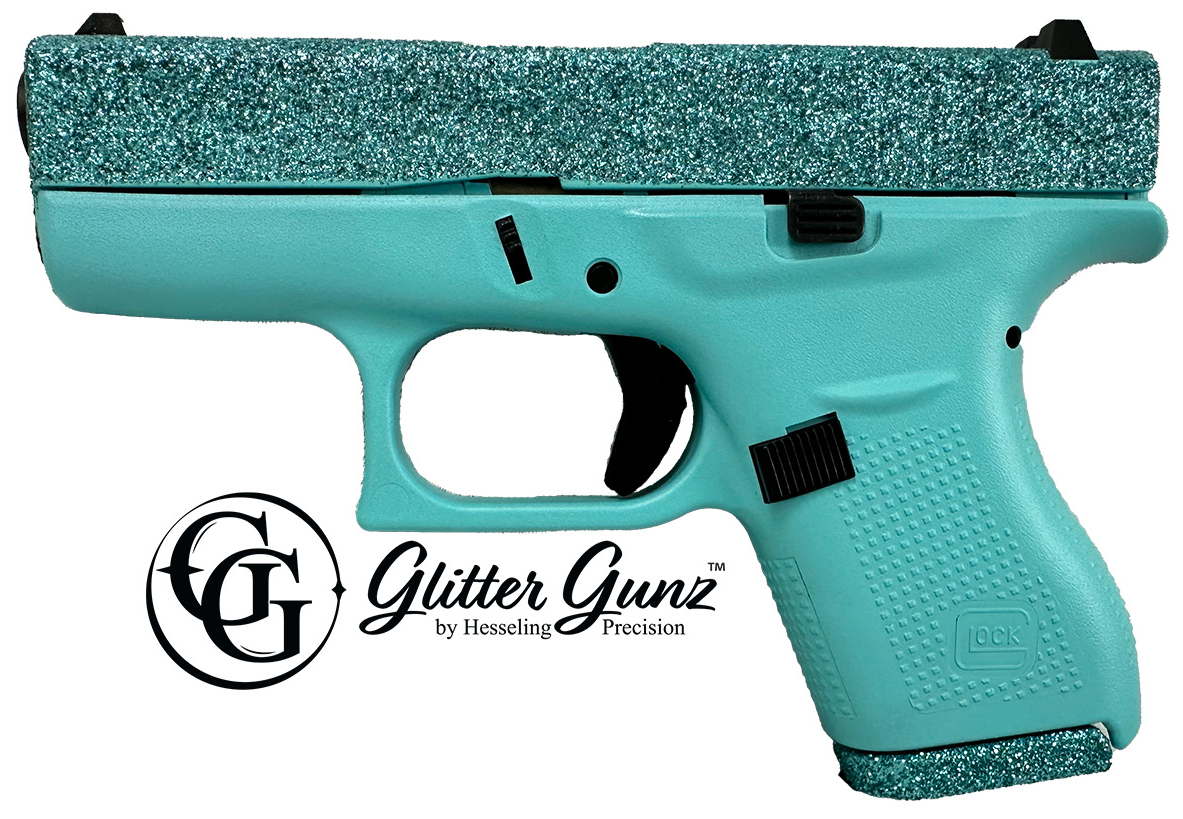 GLOCK 42 380ACP 3.25" GLITTER GUN MALIBLUE