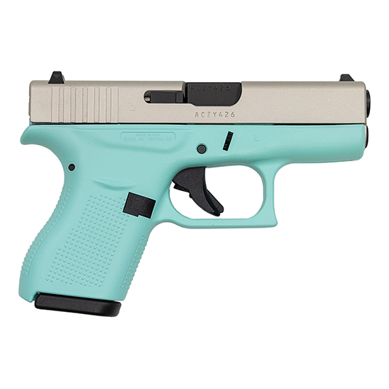 GLOCK 42 380ACP ROBIN EGG BLUE SATIN 3.25" 6RD