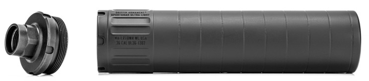 GRIFFIN SPORTSMAN ULTRA LIGHT HD .36 SUPPRESSOR