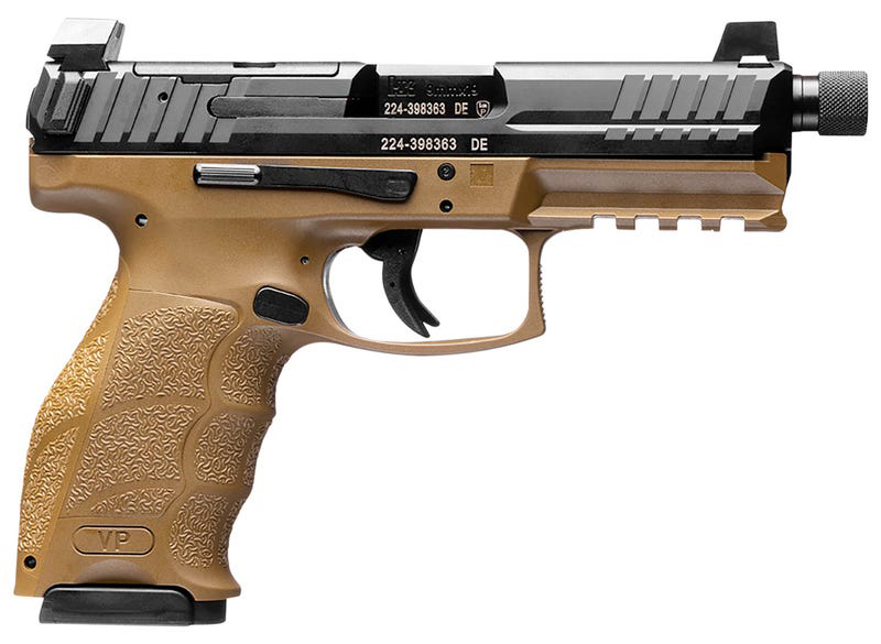 HK VP9 TACTICAL 9MM 4.7" FDE NS 3 10RD