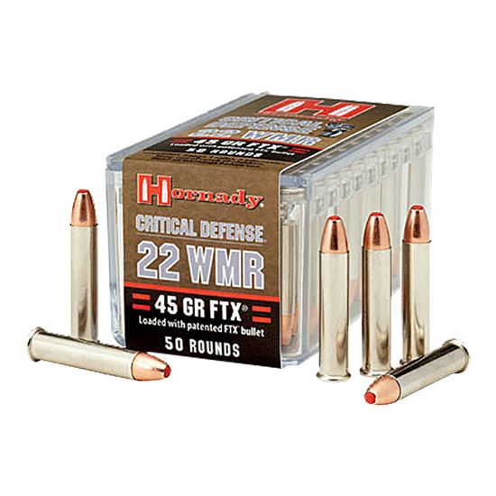 HORN AMMO 22MAG 45GR FTX CRITICAL DEFENSE 50/40