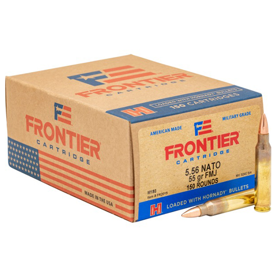 HORN FRONTIER 5.56 NATO 55GR FMJ M193 150/8