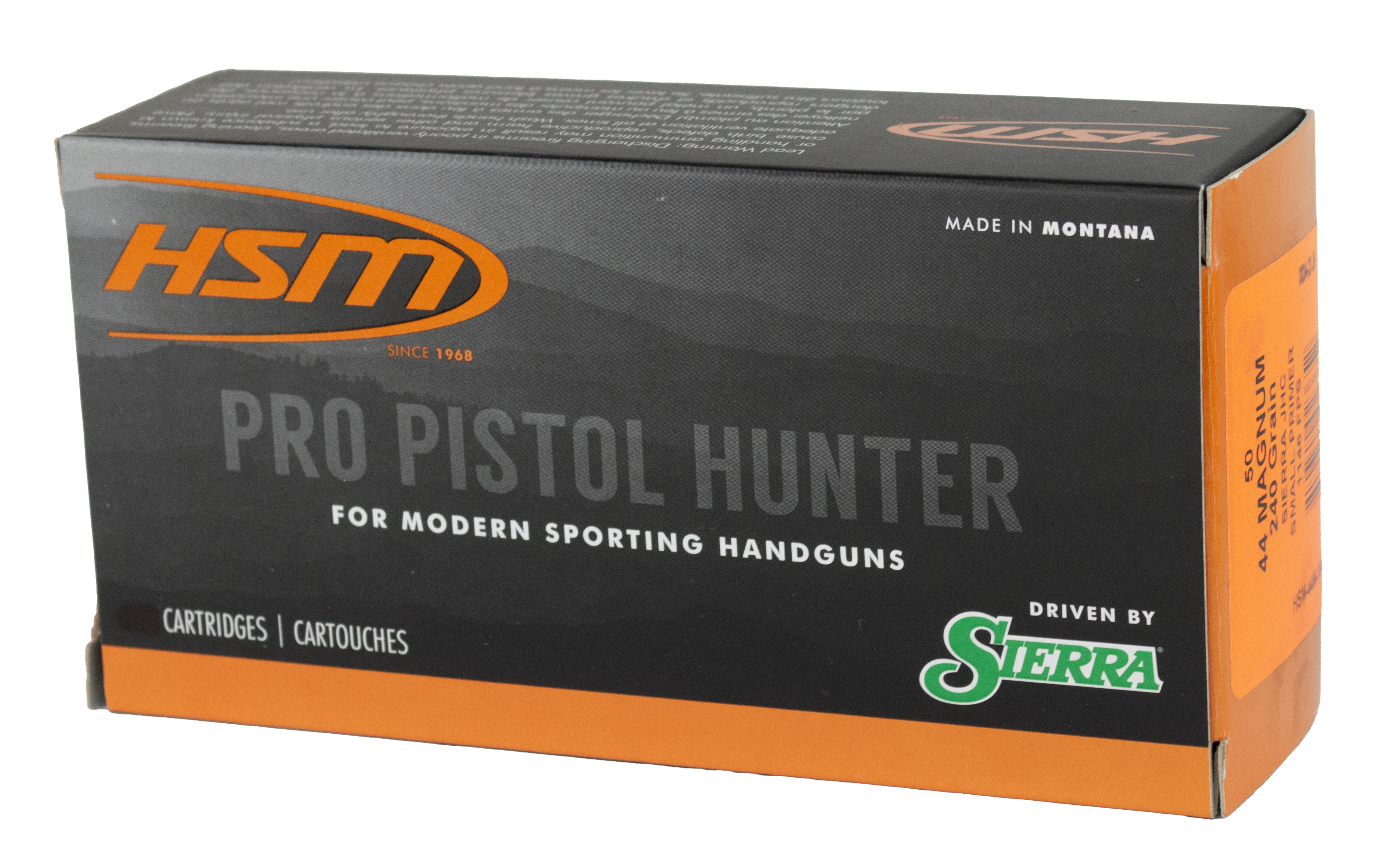 HSM PRO PISTOL 44MAG 240GR JHC 50/10