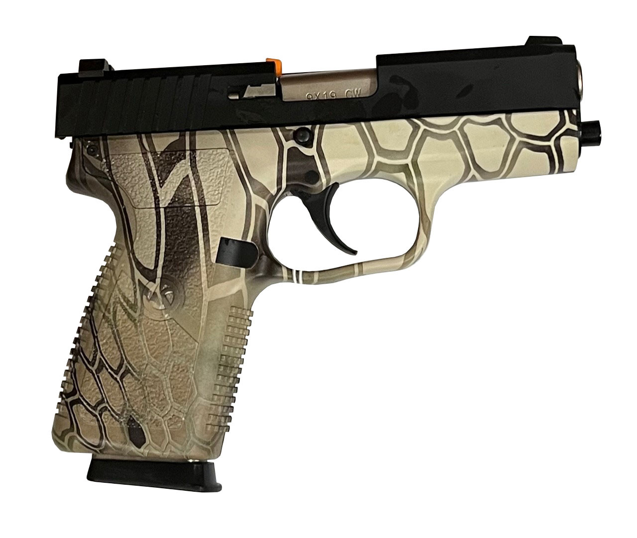 KAHR CW9 9MM 3.5" SS KRYPTEK FRAME BLEM