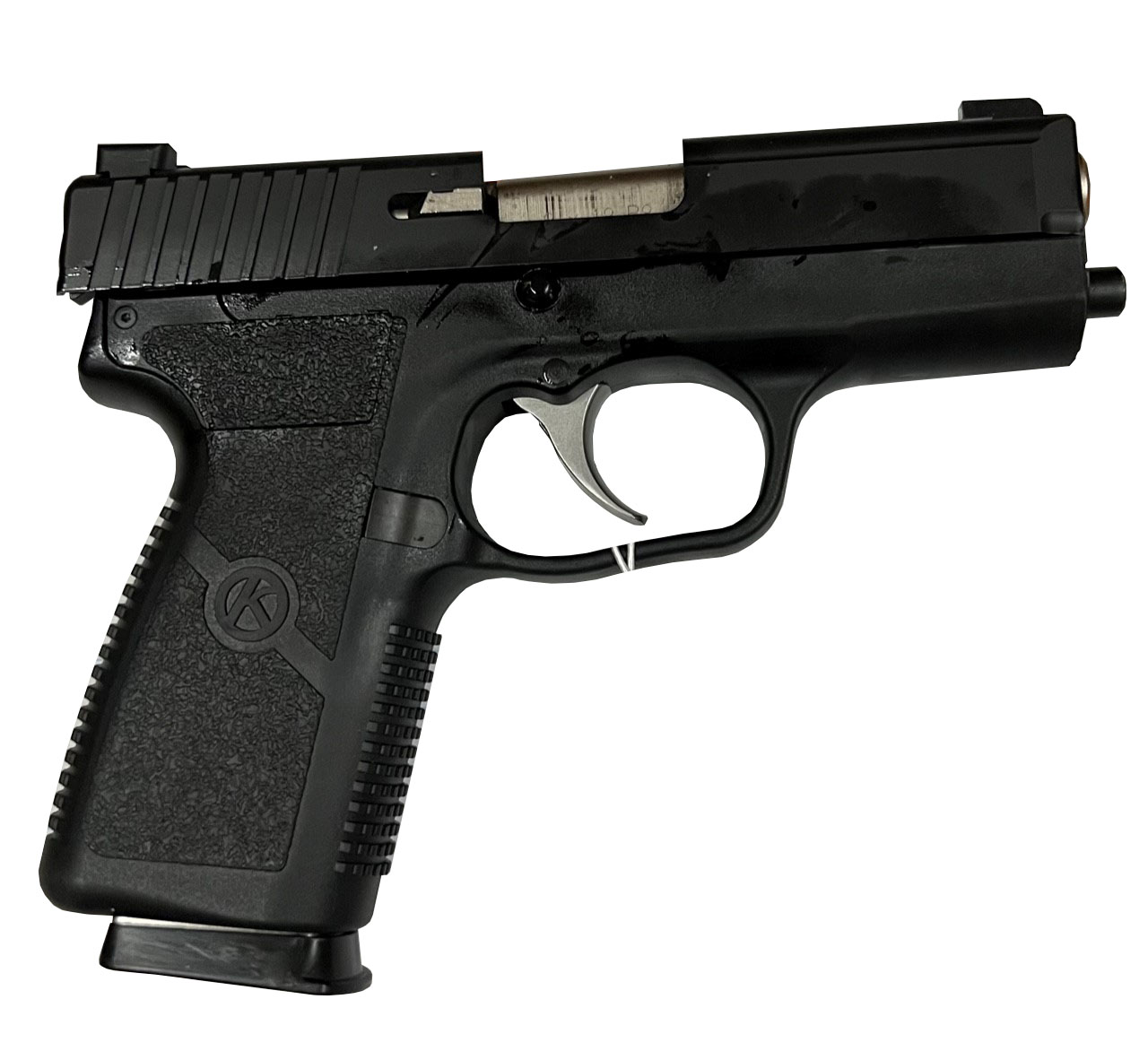 KAHR P9 9MM 3.5" BLK SS NS BLK 8RD CA LEGAL BLEM