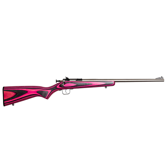 KSA CRICKETT PINK/BLK LAMINATED 22LR 16.1" SS