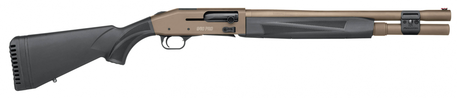 MOSS 940 PRO TACTICAL 12GA 18.5" BLK/FDE 7RD