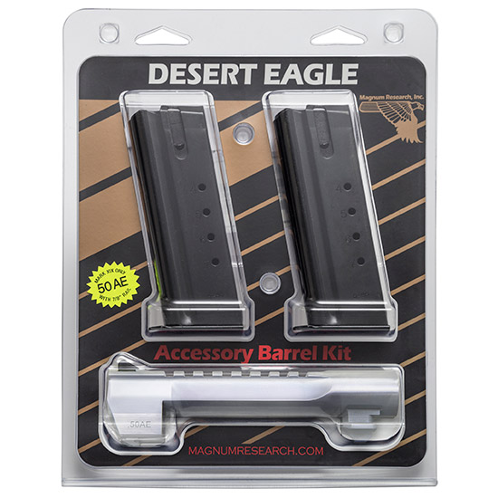 MR BBL DESERT EAGLE 50AE 6" BRUSHED CHROME & MAGS