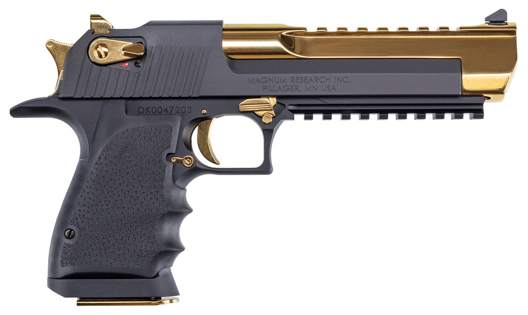 MR DESERT EAGLE 50AE 6" BLK TITANIUM GOLD BLEM