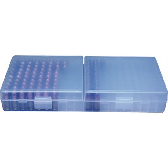 MTM AMMO BOX 200RD FLIP-TOP 9MM 380ACP BLUE