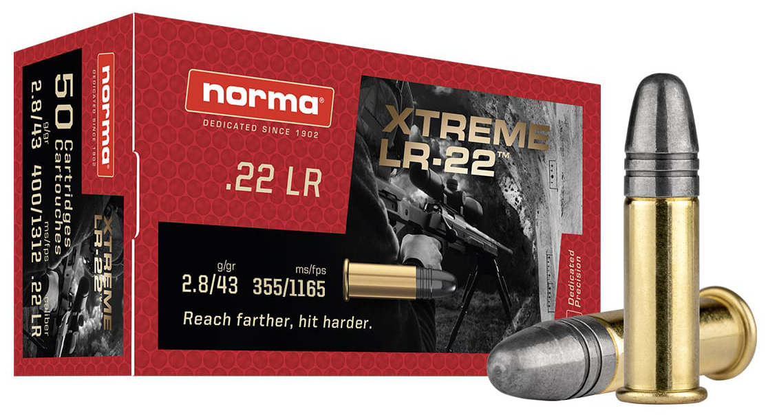 NORMA RIMFIRE XTREME 22LR XLR 43GR LRN 50/100