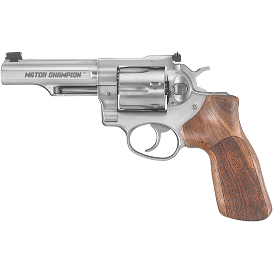 RUG GP100 MATCH CHAMPION 357MAG 4.2" AS WOOD GRIP