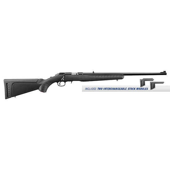 RUG AMERICAN RIMFIRE STD 17HMR 22" BLK SYN 9RD