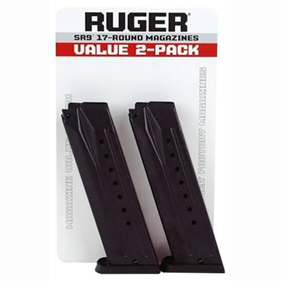 RUG MAG SR9 SR9C 9MM 17RD VALUE 2 PACK