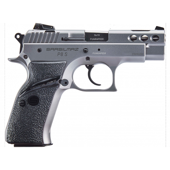 SAR P8S COMPACT 9MM 3.8" SS 17RD