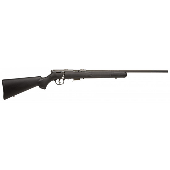 SAV MARK II FSS 22LR 21" SS BLK SYN FOS 10RD