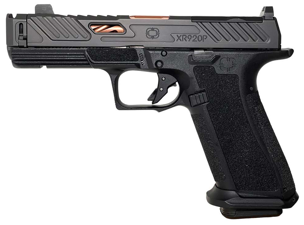 SHAS XR920P 9MM 4.25" BLK ELITE SLIDE OPT BRZ