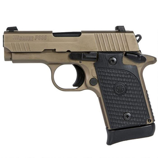 SIG P938 9MM 3" EMPEROR SCORPION FDE 6RD 7RD