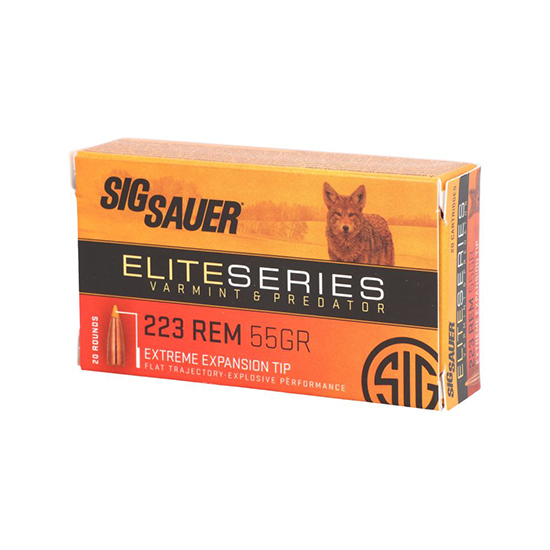 SIG AMMO 223REM 55GR VARMINT & PREDATOR 20/10