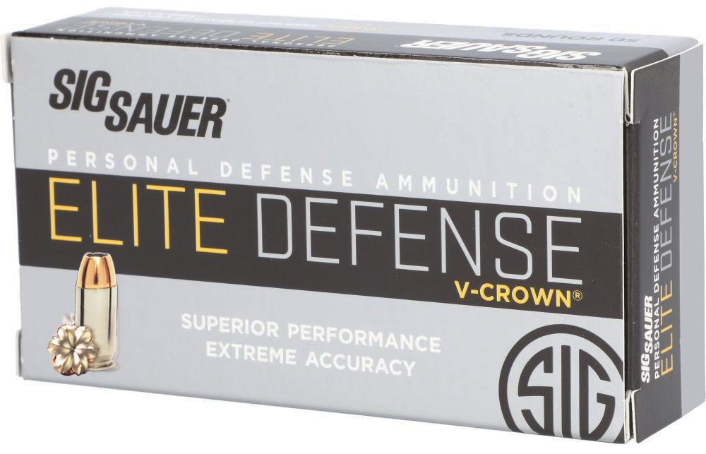 SIG AMMO 45ACP 230GR ELITE V-CROWN JHP 50/20