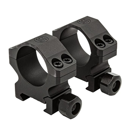 SIG ALPHA1 1" HIGH RINGS ALUM MATTE BLK