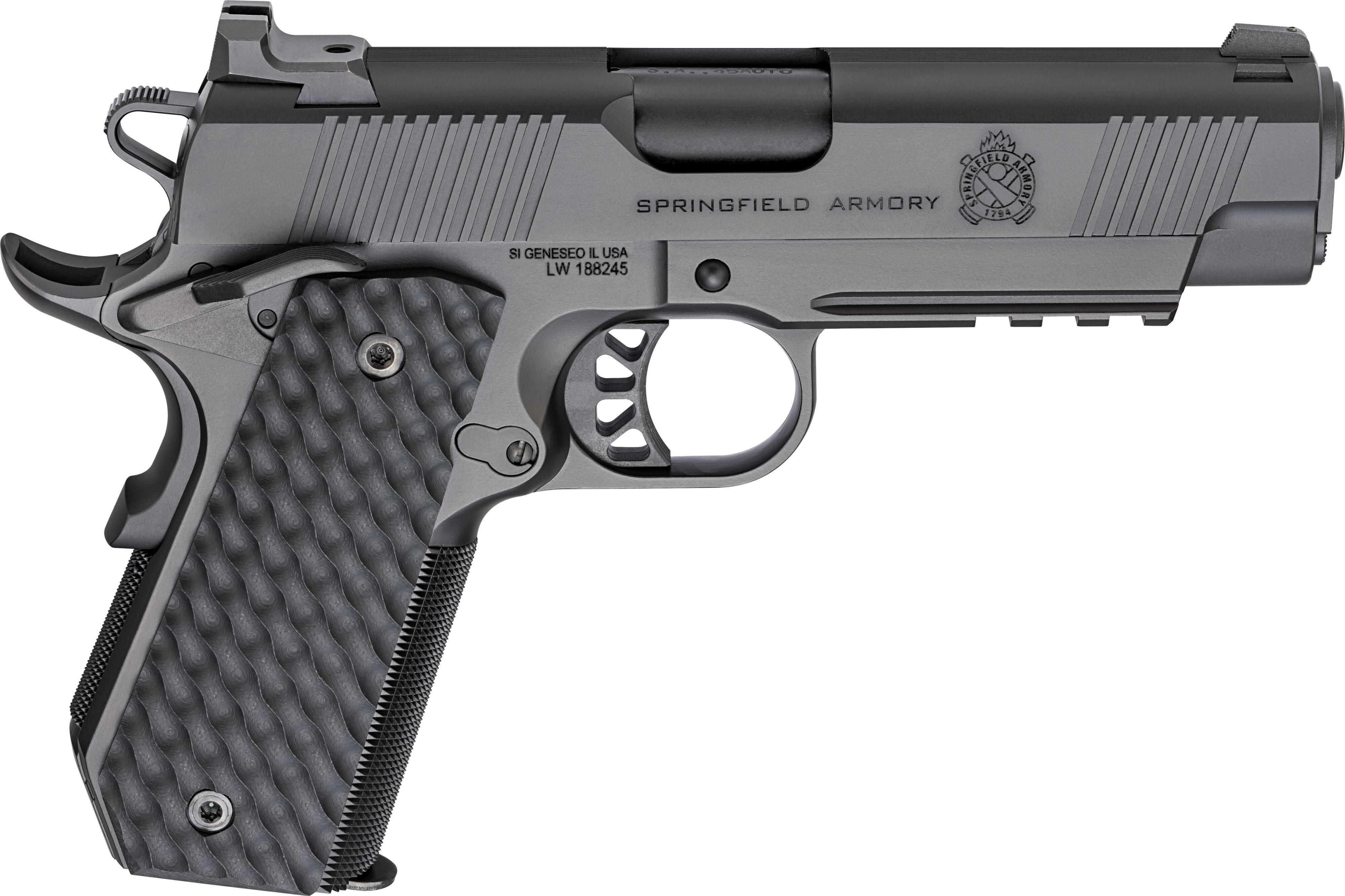 SPR 1911 TRP 45ACP 4.25" BLK W/CARRY CUT 7RD